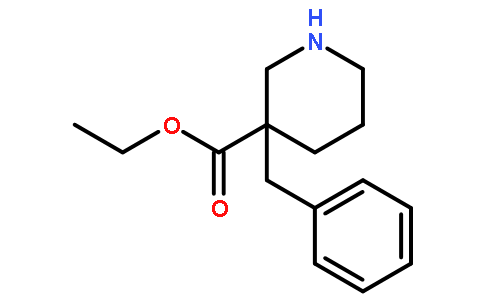 3-Piperidinecarboxylic acid, 3-(phenylmethyl)-, ethyl ester,(R)-