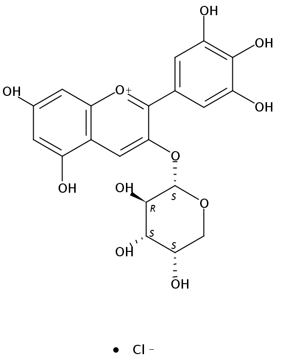 飛燕草素-3-O-阿拉伯糖苷