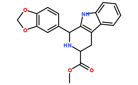 他达拉非 杂质 (1S,3R)-1,2,3,4-四氢-1-(3,4-亚甲二氧基苯基)-9H-吡啶并[3,4-B]吲哚-3-羧酸甲酯盐酸盐