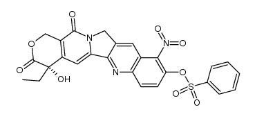 (S)-4-ethyl-4-hydroxy-10-nitro-3,14-dioxo-3,4,12,14-tetrahydro-1H-pyrano[3',4':6,7]indolizino[1,2-b]quinolin-9-yl benzenesulfonate