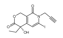 (S)-4-Ethyl-4-hydroxy-6-iodo-3-oxo-7-propargyl-1H-pyrano[3,4-c]-8-pyridone