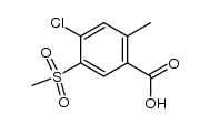 2-methyl-4-chloro-5-methyl-sulfonylbenzoic acid