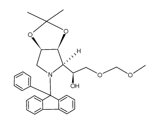 (S)-1-((3aS,4R,6aR)-2,2-dimethyl-5-(9-phenyl-9H-fluoren-9-yl)tetrahydro-3aH-[1,3]dioxolo[4,5-c]pyrrol-4-yl)-2-(methoxymethoxy)ethanol