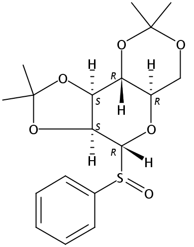 (3aS,4R,5aR,9aR,9bS)-2,2,8,8-tetramethyl-4-((R)-phenylsulfinyl)hexahydro-[1,3]dioxolo[4',5':4,5]pyrano[3,2-d][1,3]dioxine