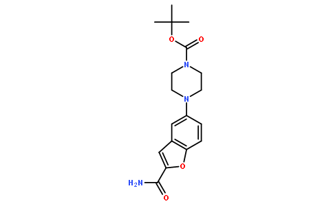 5-(4-叔丁氧羰基-1-哌嗪基)苯并呋喃-2-甲酰胺