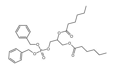 3-((bis(benzyloxy)phosphoryl)oxy)propane-1,2-diyl dihexanoate