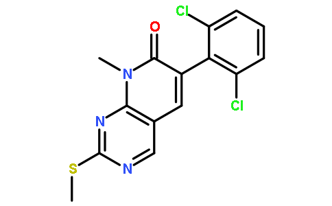 6-(2,6-二氯苯基)-8-甲基-2-(甲硫基)吡啶并[2,3-d]嘧啶-7(8H)-酮