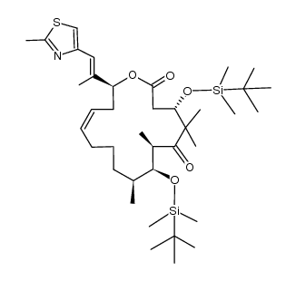 (4S,7R,8S,9S,16S)-4,8-bis-(tert-butyldimethylsilanyloxy)-5,5,7,9-tetramethyl-16-[(E)-1-methyl-2-(2-methyl-1,3-thiazol-4-yl)-1-vinyl]-(13Z)-1-oxacyclohexadec-13-ene-2,6-dione