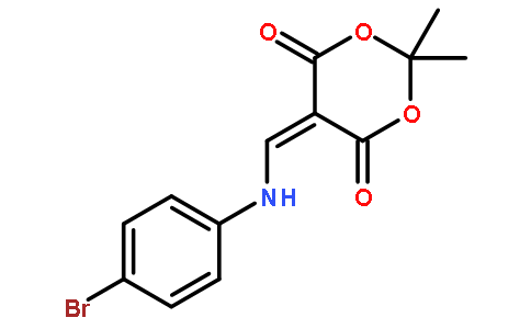 5-[(4-溴苯基氨基)亚甲基]-22-二甲基-13-二氧六环-46-二酮