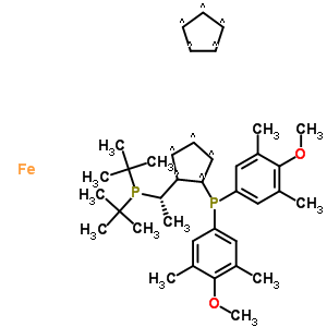 (R)-1-[(SP)-2-[雙(4-甲氧基-3,5-二甲基苯基)膦]二茂鐵基}乙基二叔丁基膦