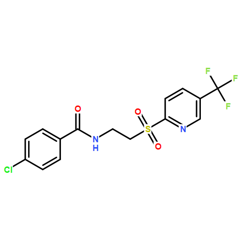 4-氯-N-(2-((5-(三氟甲基)-2-吡啶基)磺酰基)乙基)-苯甲酰胺