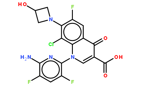 1-(6-氨基-3,5-二氟-2-吡啶基)-8-氯-6-氟-1,4-二氫-7-(3-羥基-1-氮雜環(huán)丁基)-4-氧代-3-喹啉羧酸