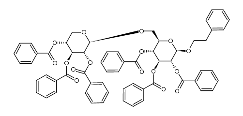 2-phenylethyl 2,3,4,2',3',4'-hexa-O-benzoyl-β-primeveroside