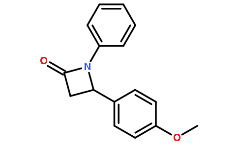 2-吖丁啶酮,  4-(4-甲氧苯基)-1-苯基-