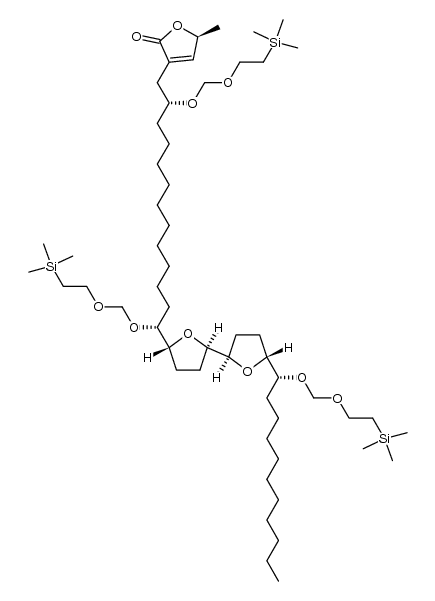 (S)-3-((2R,13R)-2,13-bis((2-(trimethylsilyl)ethoxy)methoxy)-13-((2R,2'R,5R,5'R)-5'-((R)-1-((2-(trimethylsilyl)ethoxy)methoxy)undecyl)octahydro-[2,2'-bifuran]-5-yl)tridecyl)-5-methylfuran-2(5H)-one