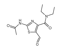 2-acetamido-N,N-diethyl-5-formylthiazole-4-carboxamide
