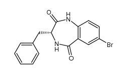 (R)-7-bromo-2,3,4,5-tetrahydro-3-(phenylmethyl)-1H-1,4-benzodiazepine-2,5-dione