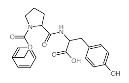 3-(4-hydroxyphenyl)-2-[(1-phenylmethoxycarbonylpyrrolidine-2-carbonyl)amino]propanoic acid