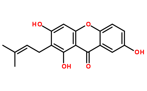 1,3,7-三羟基-2-异戊烯基氧杂蒽酮对照品(标准品) | 20245-39-0
