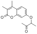 7-(2-氧代-1-甲基-丙氧基)-3,4-二甲基-香豆素