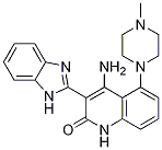 4-氨基-3-(1h-苯并咪唑-2-基)-5-(4-甲基哌嗪-1-基)喹啉-2(1h)-酮