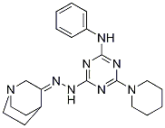 (Z)-N-苯基-4-(哌啶-1-基)-6-(2-(奎寧環-3-亞基)肼基)-1,3,5-三嗪-2-