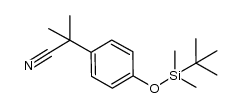 2-(4-(tert-butyldimethylsilyloxy)phenyl)-2-methylpropanenitrile