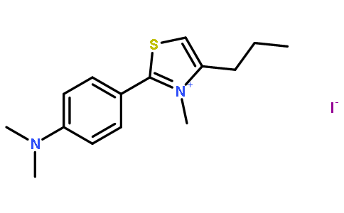 N,N-dimethyl-4-(3-methyl-4-propyl-1,3-thiazol-3-ium-2-yl)aniline,iodide