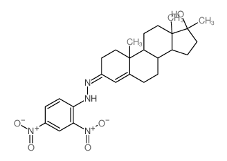 (3Z)-3-[(2,4-dinitrophenyl)hydrazinylidene]-10,13,17-trimethyl-2,6,7,8,9,11,12,14,15,16-decahydro-1H-cyclopenta[a]phenanthren-17-ol