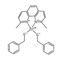 (2,9-dimethylphenanthroline) zinc bis(benzylmercaptonate)