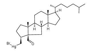 3β-((bromomercurio)methyl)-A,B-dinor-5β-cholestane-5-carbaldehyde