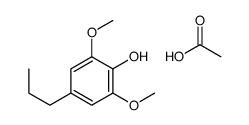 acetic acid,2,6-dimethoxy-4-propylphenol