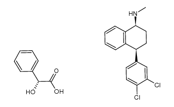 (cis-1S)-4-(3,4-dichlorophenyl)-1,2,3,4-tetrahydro-N-methyl-1-naphthalenamine (R)-mandelate