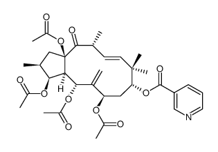 3,5,7,15-Tetraacetoxy-9-nicotin