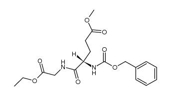 L-N-benzyloxycarbonylglutamate de 5-methylglycinate d'ethyle