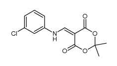 5-(((3-chlorophenyl)amino)methylene)-2,2-dimethyl-1,3-dioxane-4,6-dione