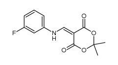 5-(3-fluoroanilinomethylene)-2,2-dimethyl-1,3-dioxane-4,6-dione