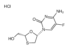 2',3'-dideoxy-5-fluoro-3'-thiacytidine hydrochloride