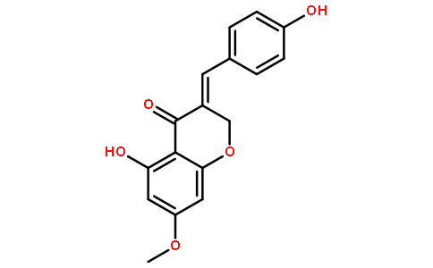 3-(4-羟基苯亚甲基)-5-羟基-7-甲氧基色满-4-酮对照品(标准品) | 259653-54-8