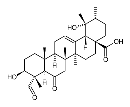 3,19-二羟基-6,23-二氧代-12-乌苏烯-28-酸对照品(标准品) | 261768-88-1
