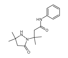 3-(3,3-dimethyl-5-oxo-pyrazolidin-1-yl)-3-methyl-N-phenyl-butyramide