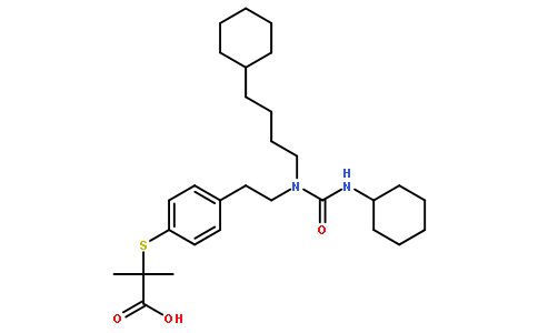 2-[[4-[2-[[(環(huán)己基氨基)羰基](4-環(huán)己基丁基)氨基]乙基]苯基]硫代]-2-甲基丙酸