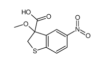 3-methoxy-5-nitro-2H-1-benzothiophene-3-carboxylic acid