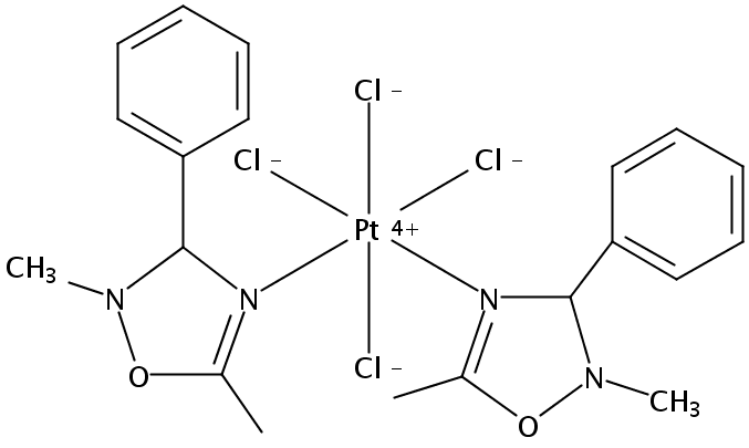 trans-[PtCl4(N=C(Me)O-N(Me)-C(H)(Ph))2]