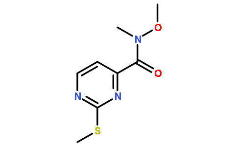 N-甲氧基-N-甲基-2-（甲硫基）嘧啶-4-酰胺