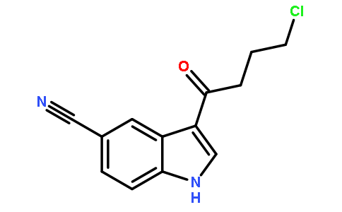 3-(4-氯丁?；?-1H-吲哚-5-甲腈