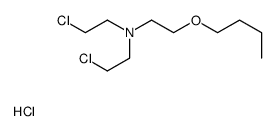 2-butoxy-N,N-bis(2-chloroethyl)ethanamine,hydrochloride