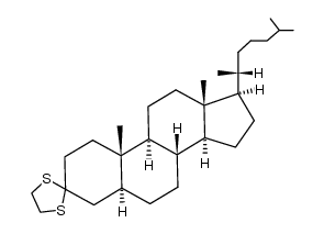 5α-cholestan-3-one ethanediyl S,S-acetal