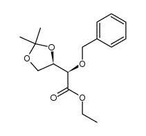 (R)-ethyl 2-(benzyloxy)-2-((R)-2,2-dimethyl-1,3-dioxolan-4-yl)acetate