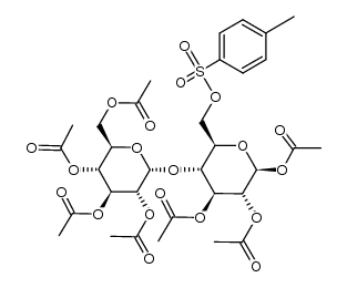 O1,O2,O3-triacetyl-O4-(tetra-O-acetyl-α-D-glucopyranosyl)-O6-(toluene-4-sulfonyl)-β-D-glucopyranose